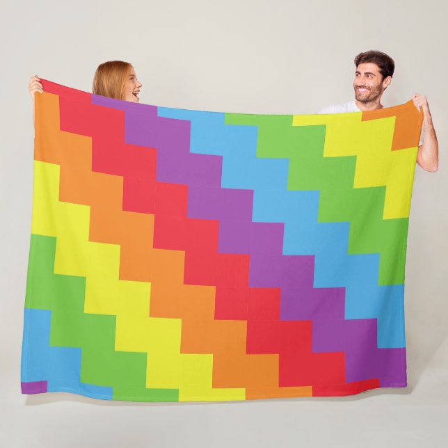 Regnbåge, 60 x 80 Fleece Blanket (På plats)