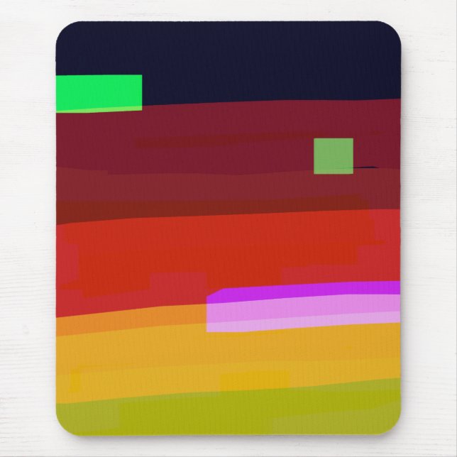 Regnbåge Abstrakt Art Musmatta (Framsidan)