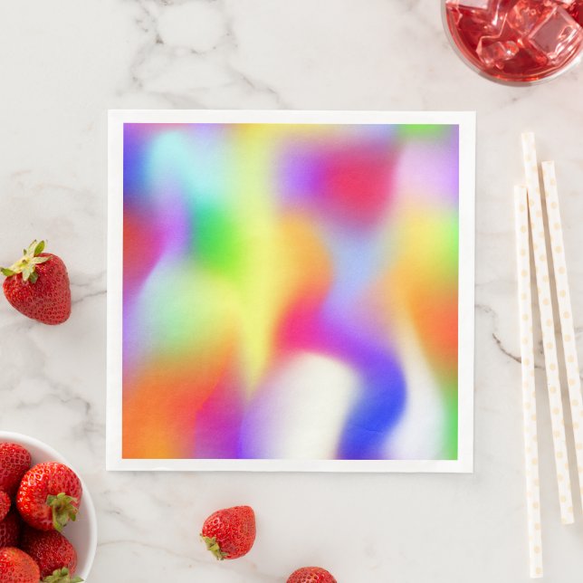 Regnbåge abstrakt snygg gradient pappersservett (Insitu)