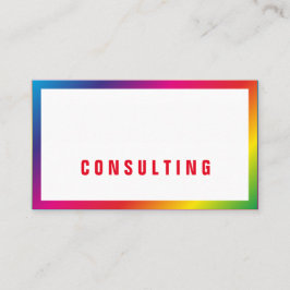 Regnbåge, affärskort visitkort
