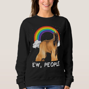 Regnbåge Afghan Hound Ew Människor Enhörning Hund T Shirt