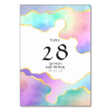 Regnbåge Agate Stone Baby Shower