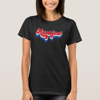 Regnbåge Amerikansk Flagga Patriotiska Kvinnor Man T Shirt