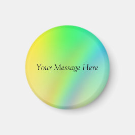 Regnbåge - anpassa med ditt meddelande magnet