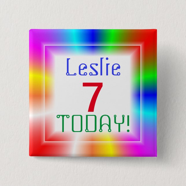 Regnbåge Anpassadets ålder Knapp (Framsida)