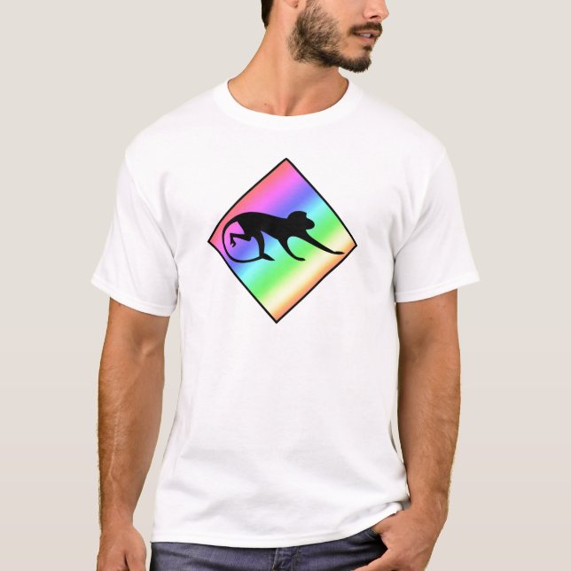 Regnbåge Apkorsning T Shirt (Framsida)