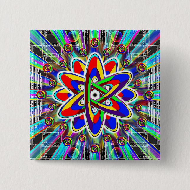 Regnbåge Atomomöjlig bild Knapp (Framsida)