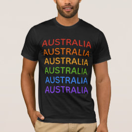 Regnbåge Australiskjortor och jacka T-shirt