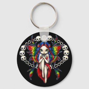 "Regnbåge av ben" Keychain Nyckelring