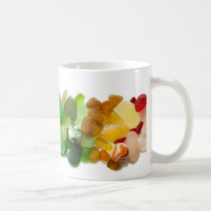Regnbåge av havsexponeringsglas, glass mugg för