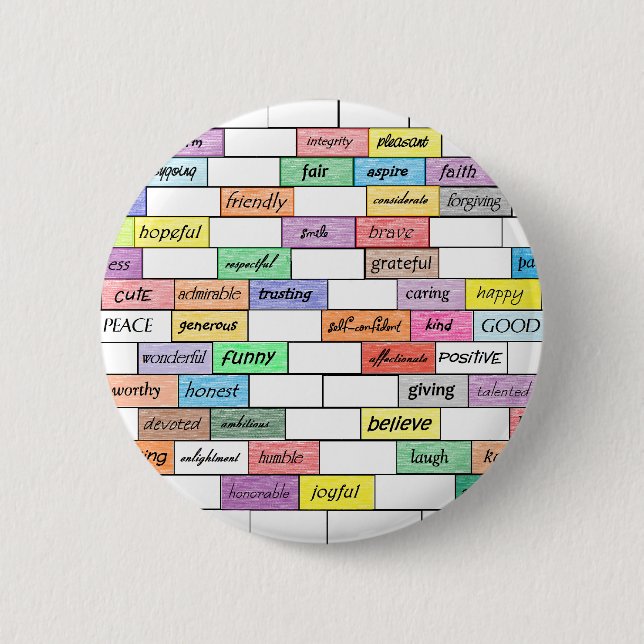 Regnbåge av inspireras grafitti knapp (Framsida)