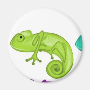 Regnbåge av kameleonter magnet