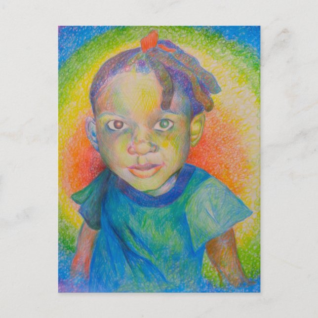 Regnbåge Baby vykort (Framsida)