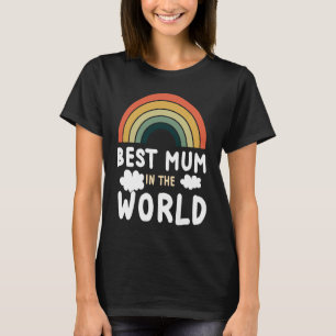 Regnbåge bästa Mamma i Kärlek Mamma i Lycklig Mo T Shirt