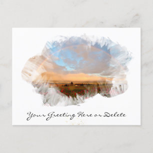 *~* Regnbåge Beach Vågar Ocean Artsy Blommigt AR11 Vykort