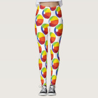 Regnbåge Beachball Summer Beach Party Boll Legging