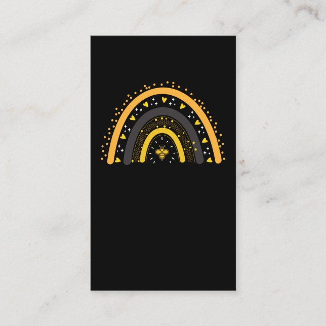 Regnbåge Bee Honungsbiodlingsare Kvinnor Bee Älska Visitkort (Framsida)