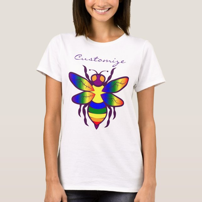 Regnbåge Bee Thunder_Cove T Shirt (Framsida)
