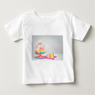 regnbåge Birthday Cake T Shirt