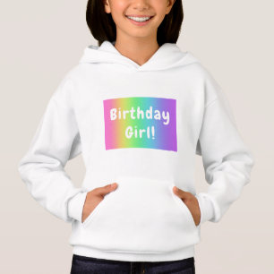 Regnbåge Birthday Girl T Shirt