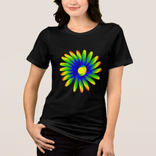 Regnbåge blomkraft t shirt