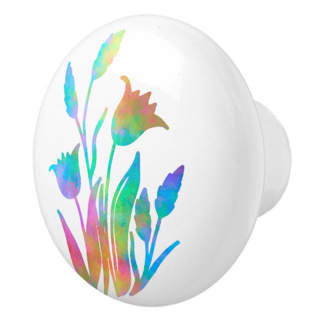 Regnbåge Blommigt klumpar Knopp (Höger)