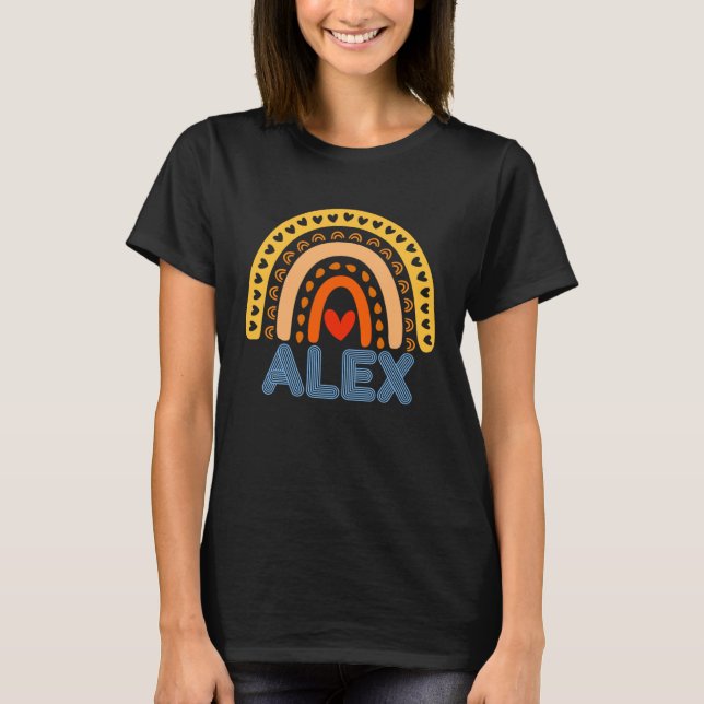 Regnbåge Boho Alex T Shirt (Framsida)