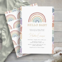 Regnbåge Boho Babyfirande