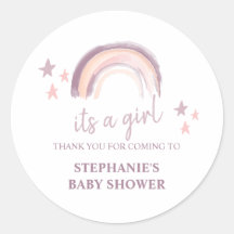 Regnbåge Boho Det är en tjej Baby Shower Tack