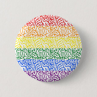 Regnbåge Brain Gay pride Knapp