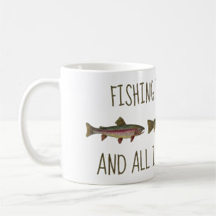 Regnbåge Brun Bäckröding Fiske Citat Kaffemugg