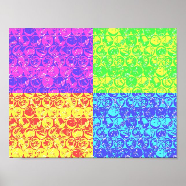 Regnbåge bubbelskrot poster (Framsidan)