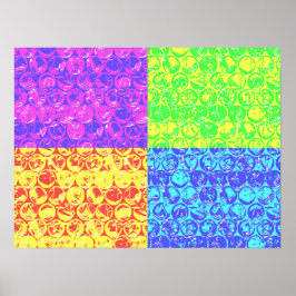 Regnbåge bubbelskrot poster