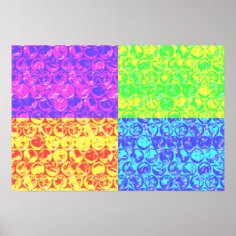 Regnbåge bubbelskrot poster