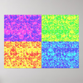 Regnbåge bubbelskrot poster