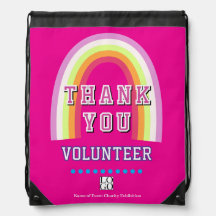 Regnbåge Business Volunteer Tack Varmt Rosa