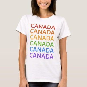 Regnbåge CANADA-skjortor och jacka Tröja