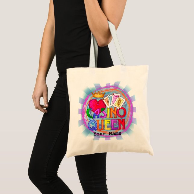 Regnbåge Casino Queen Poker handledbag Tygkasse (Framsida (produkt))