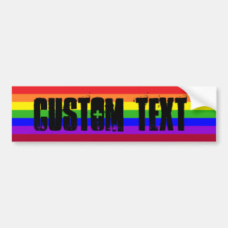 Regnbåge CUSTOM textbildäckslapp Bildekal