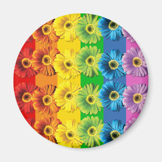 Regnbåge Daisy Magnet