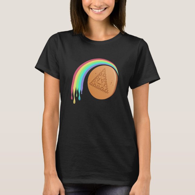 Regnbåge Dalgona Godis Kvinnors T-Shirt (Framsida)