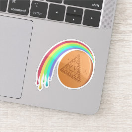 Regnbåge Dalgona Godissticker Klistermärken