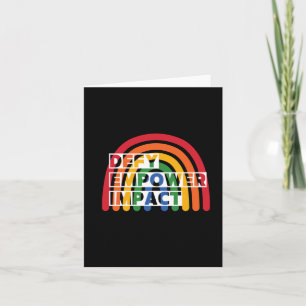 Regnbåge Defy Empower Impact Sticker Kort
