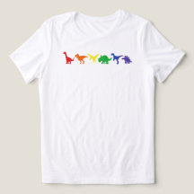 Regnbåge Dinosaurie Pride Tröja: HBTQ Dino T-Rex T