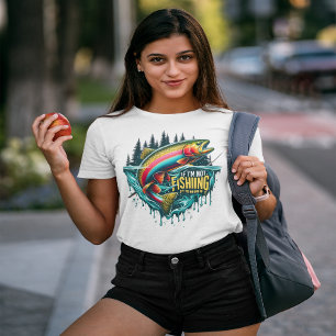 Regnbåge doppar en brant fisk från Vatten T Shirt
