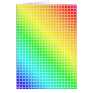 Regnbåge Dots Hälsningskort