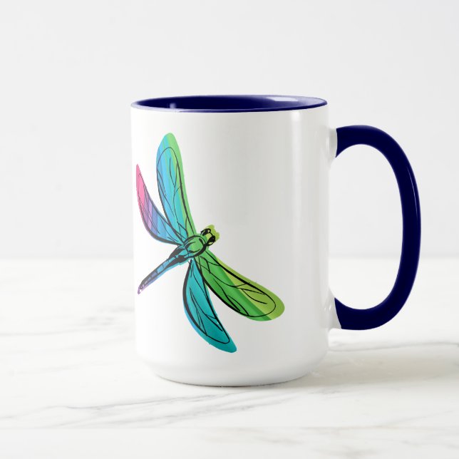 Regnbåge Dragonfly Mugg (Höger)