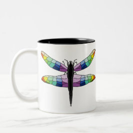 Regnbåge Dragonfly Mugg