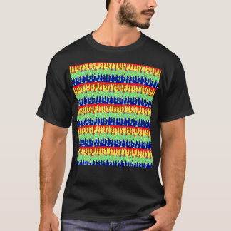 Regnbåge Drip Mönster med LEG 1 T Shirt