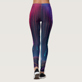 Regnbåge Drip Resa Leggings